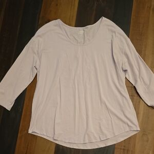 Lands' End Light Purple Long Sleeve Top